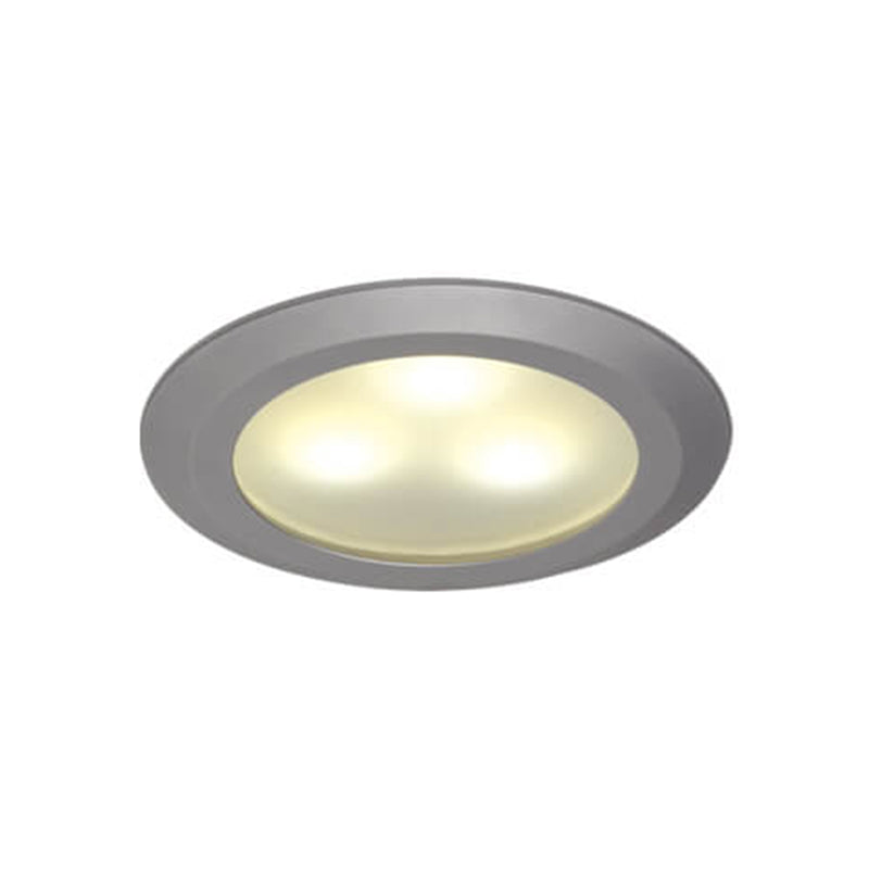 Leer LED Downlight, Matte Chrome, WW/Blue 10-30VDC, Slave (Dimmable with Master), IP20