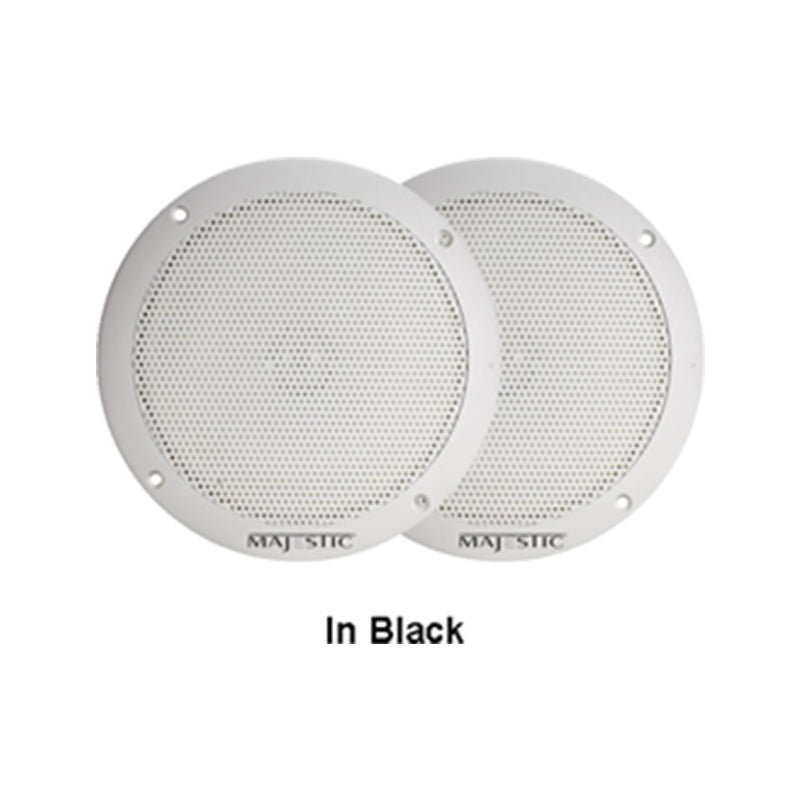 Waterproof Speaker, 6", 1" Deep, Black