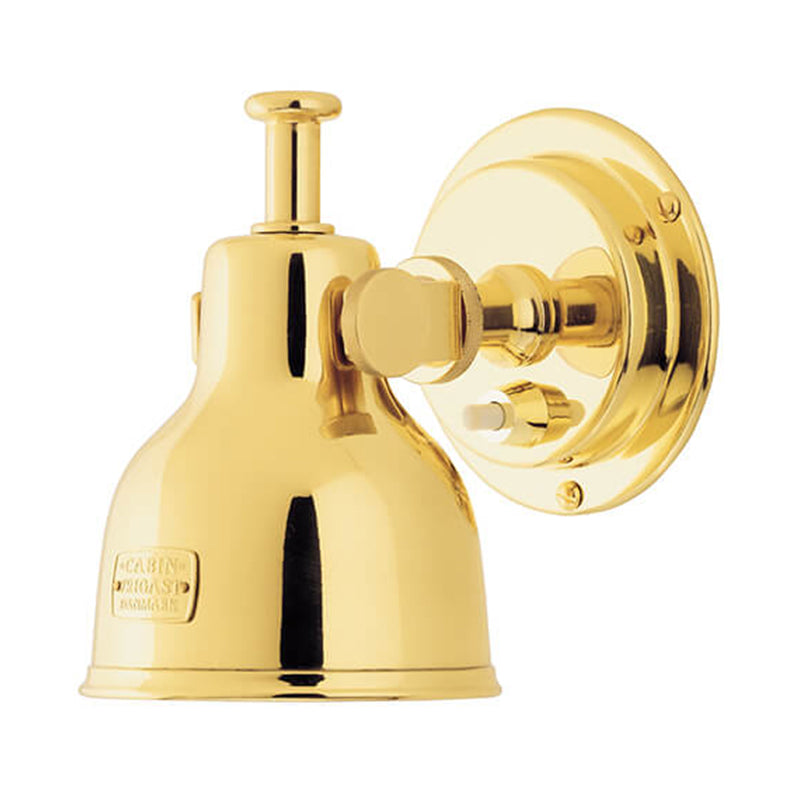 Cabin Lamp, Small, PVD Gold, G4 Socket, Includes Warm White X-Beam LED Bulb Installed