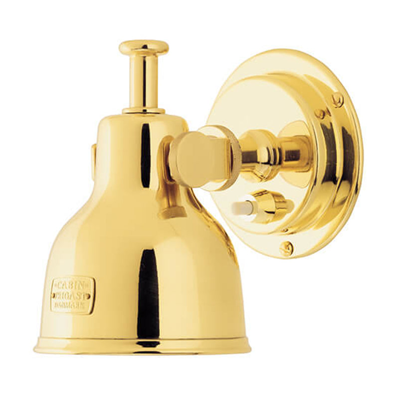 Cabin Lamp LED, Small, PVD Gold, 10-30VDC, 1 x 1 Watt LED