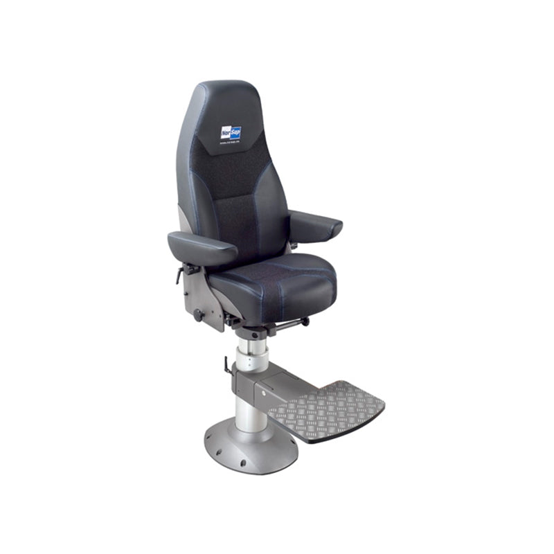 Norsap 1500 Helm Chair, Seat Height 630mm-730mm Gas Dampened Adj Column, Flange Base, Charcoal
