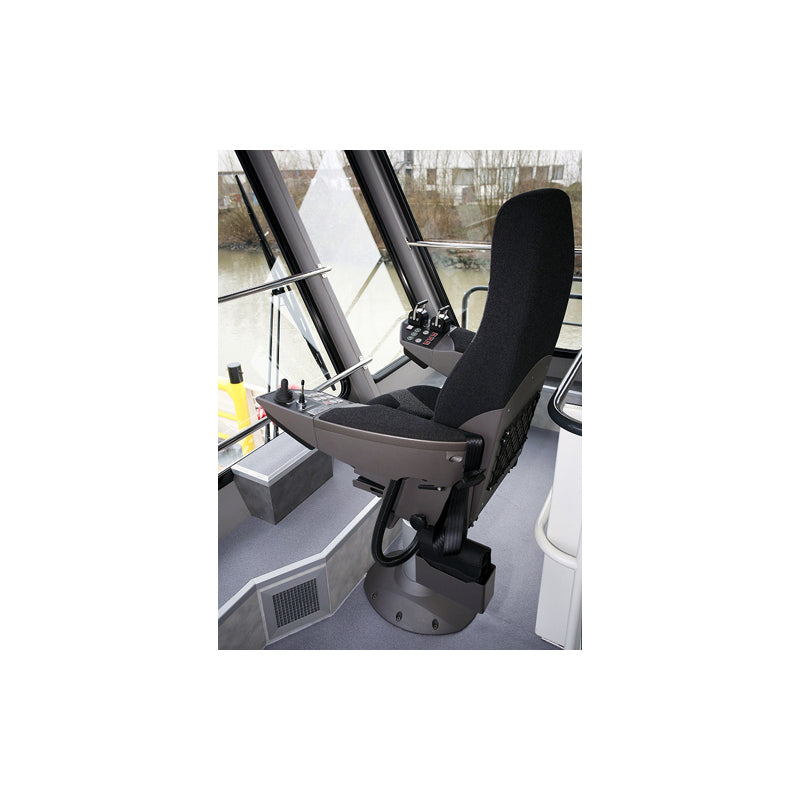 Norsap 1700 Chair,Large Armrests,Seat Ht 880mm Fixed Column (can cut down), Flange Base, Charcoal