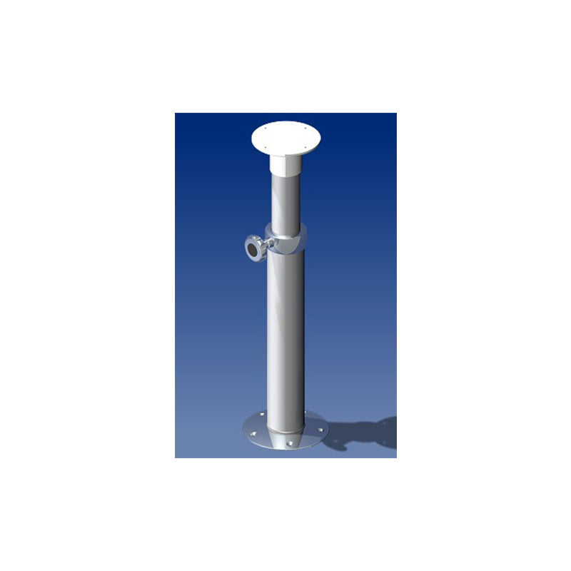 Norsap 2065 Movable Table Column, 18.3-26.8 in Adj Height, Anodized Tube/Stainless Steel Base