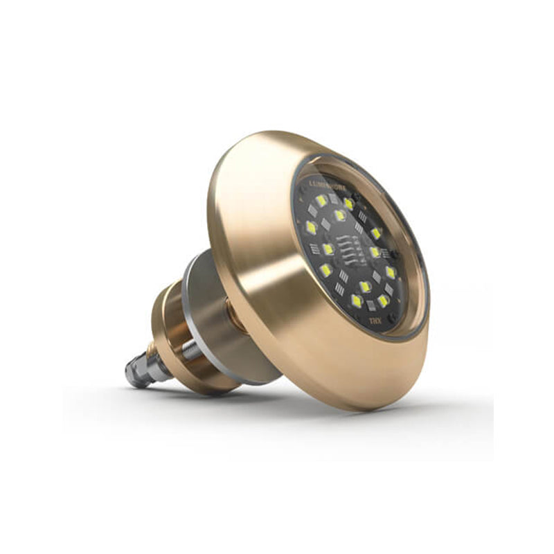 Lumishore Ora Series THX203 Thru-Hull UW Light 58W, Bronze Housing, Single Color Blue