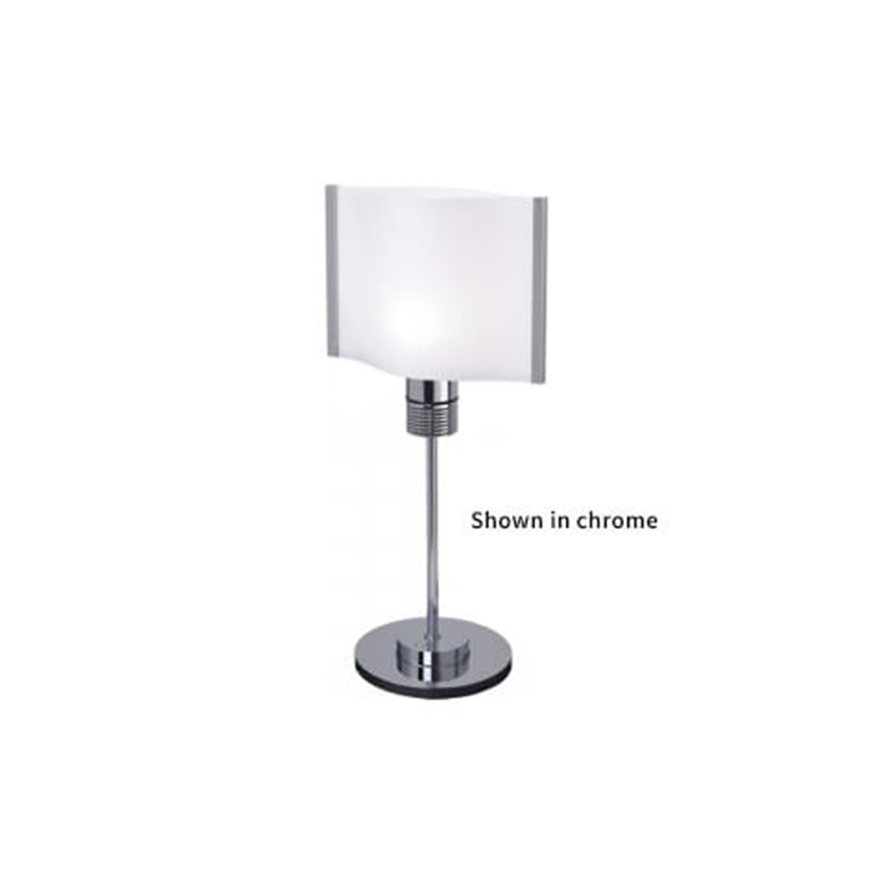 Rostock Matte Chrome Table LED with Switch and Dimmer 10-30V, Warm 3X3W