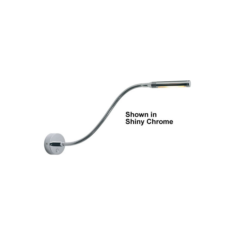 Rugen, chrome table mount light with USB With siwtch & dimmer, WW/Red, 500MM