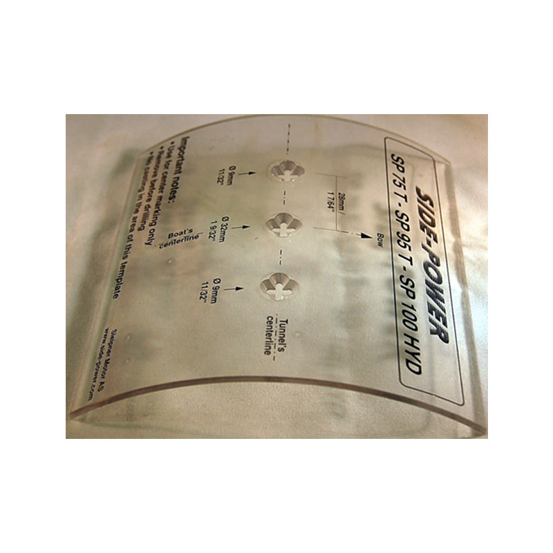 Templates for gear leg Holes in 185mm Tunnel For SE80, SE100