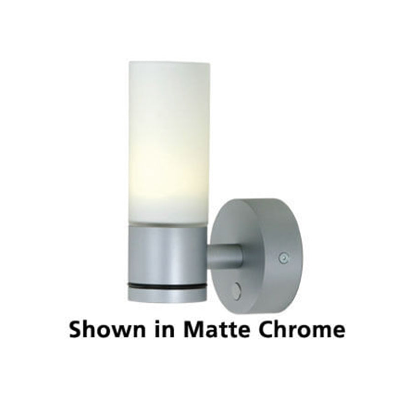 Sylt Chrome, White Glass Shade & DIM2WARM (3000-2200K)