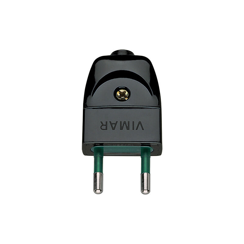 Plug: Italian S10, 2P, 10A/250V, Sicury, Black
