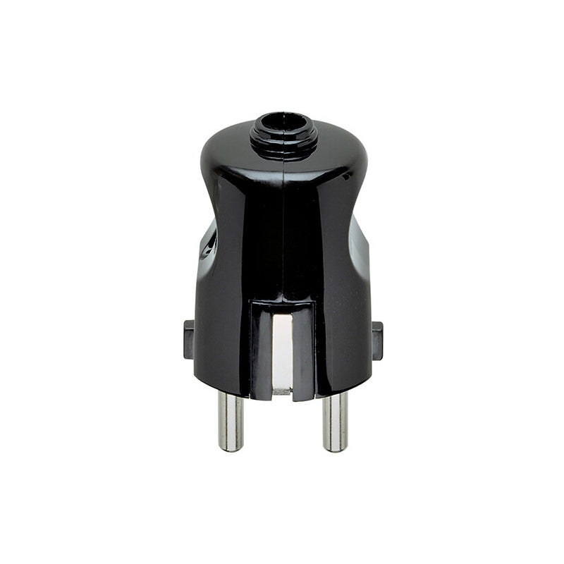 Supernova German Plug, Axial Cable Entry, 2P+E, 16A-250V, Black