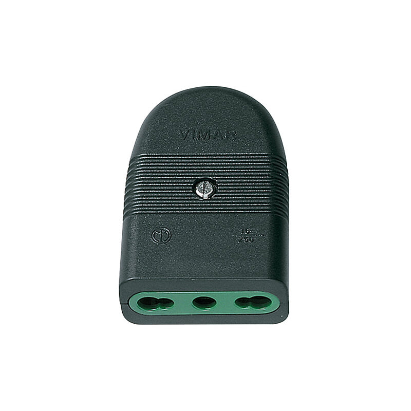 Bpresa Socket Outlet, Italian P17/11, Axial Cable Entry, 2P+E, 16A, 250V