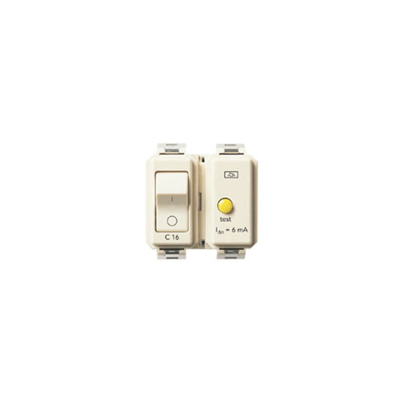 RCBO: 1P+N, 16A, 120-230V,6mA RES, 50-60Hz, 2M, WHITE, 80005
