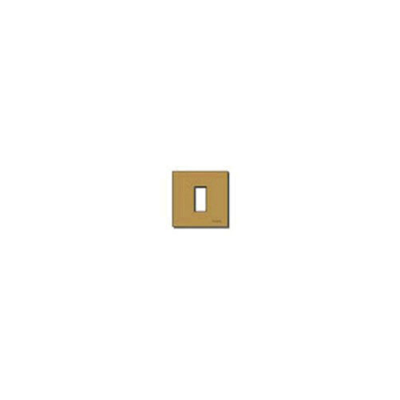 Plate: Aluminum, Bronze, 1 Module, Snap Fixing, 8000 Series, *Surcharge may apply if buying <20*