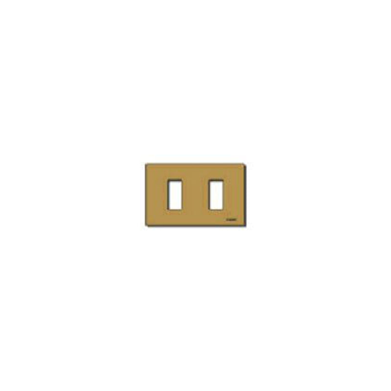 8000 Series Square Cover Plate, Bronze Anodized Aluminum, 2 Module fits 3 Module Frame