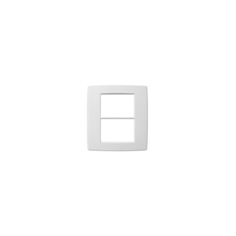 Neve Cover Plate, White Technopolymer 6 Module (3+3)