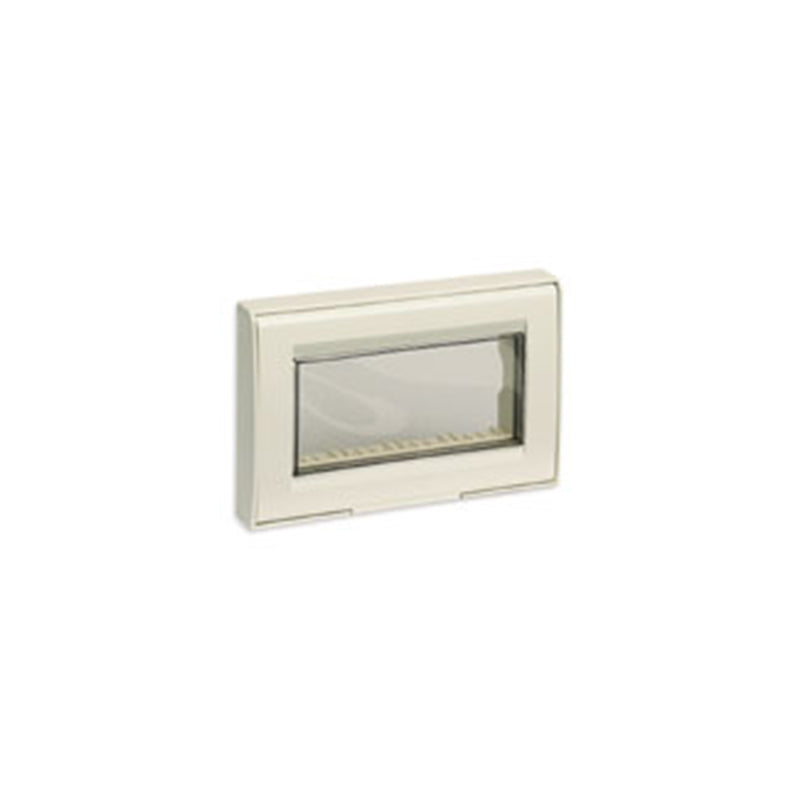 Idea IP55 Cover, 4 Modules, Ivory Support Frame Included