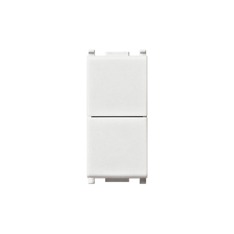 SWITCH: MOMENTARY,1P2T (NO+NO) 10A, WHITE, PLANA