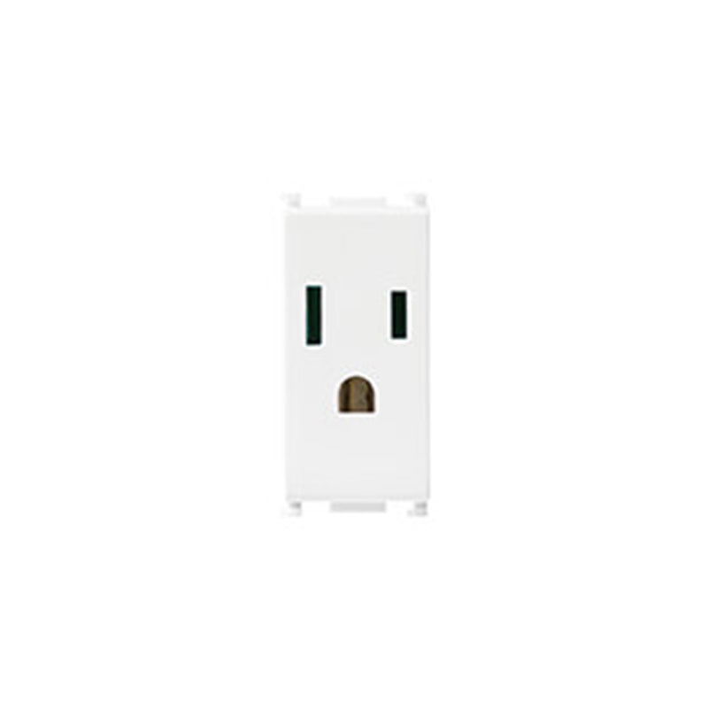 OUTLET: USA/SASO 2P+E 15A/127 SICURY, WHITE, PLANA