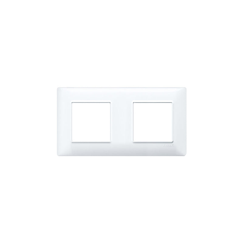 Plate: Technopolymer, White, 4 Module (2+2), Plana