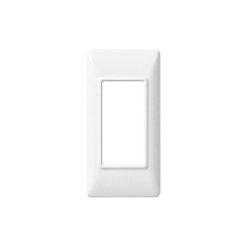 Plate: Technopolymer, White, 1 Module Panel Mount, Square, Plana Series