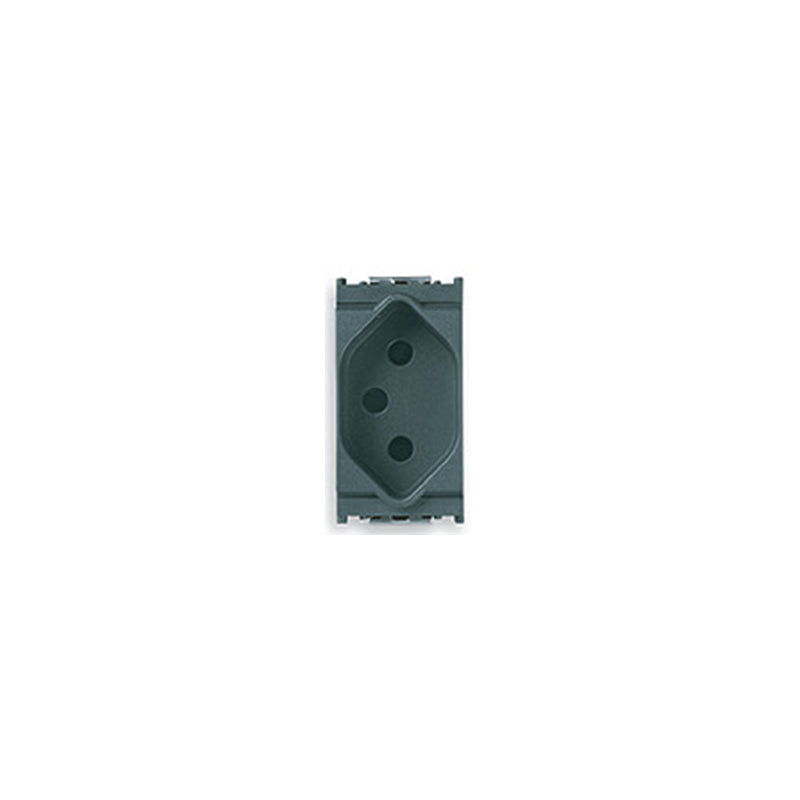 OUTLET: SWISS, TYPE 13, 2P+E 10A/250V, GREY, IDEA