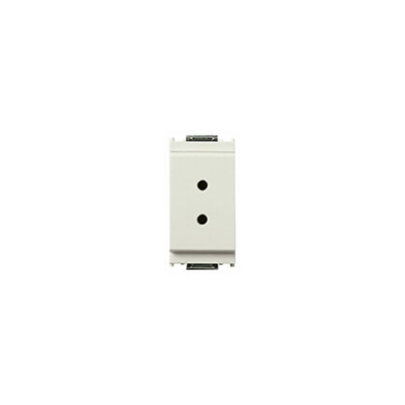 Idea Polarized Socket Outlet for VM01616/VM01617 Plugs, 2P, 6A/24V, Hi-Fi Installs/HFTR, 1M, White
