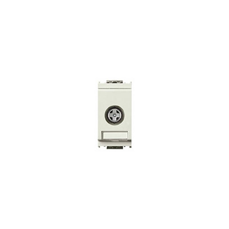 Idea Male Coax Outlet, TV-RD-SAT, 5-2400 MHZ, One Connection, DC Current/Signal Passage (24V/500Ma)
