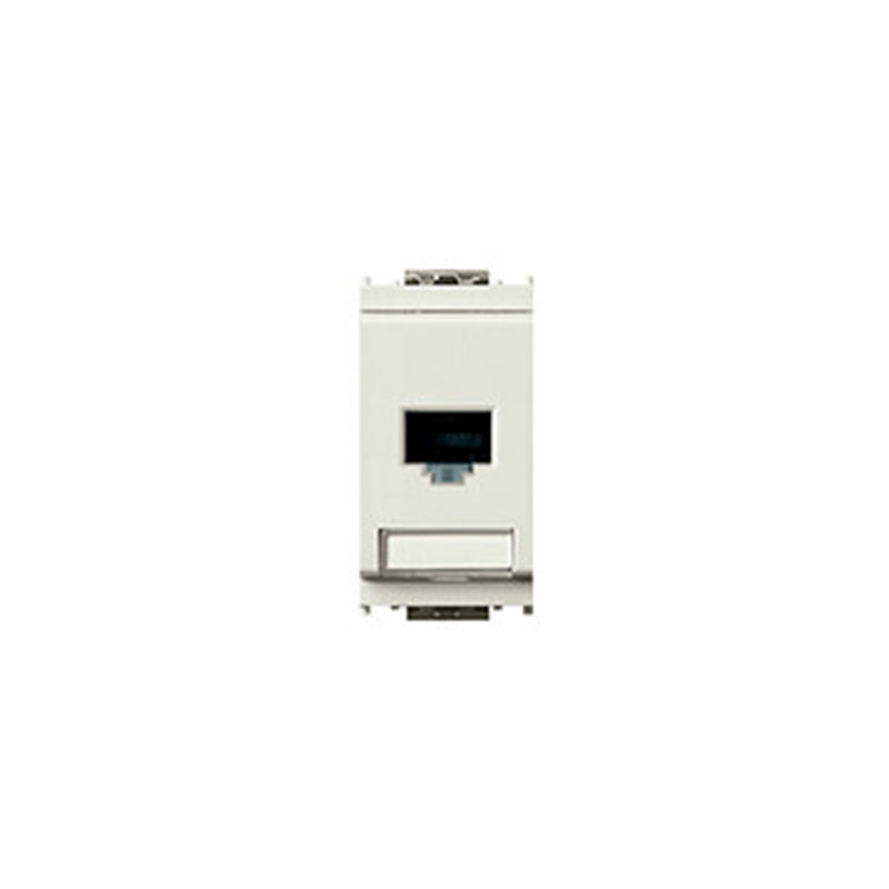 CONNECTOR: RJ45 CAT6e UTP 110 TYPE, 8-CONTACT, WHITE, IDEA