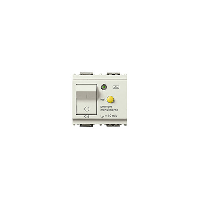 Idea Residual Current Circuit Breaker, 1P+N 120-230V, 50/60Hz, 1500 Breaking Cap, 2M, Grey