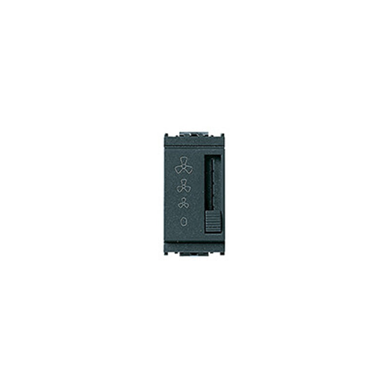 SWITCH:FAN SPEED CONTROL 1P,6A 4-POSITION SLIDE, GREY, IDEA