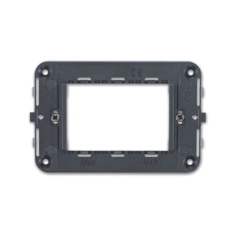 Idea Adapter Frame, 3 Module with Screws, Grey Can be used for 1M or 2M Arke Powered USBs