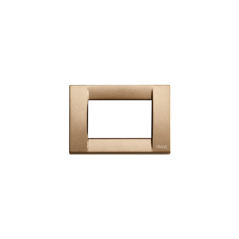 PLATE: METAL, BRONZE, 3M SQUARE, IDEA