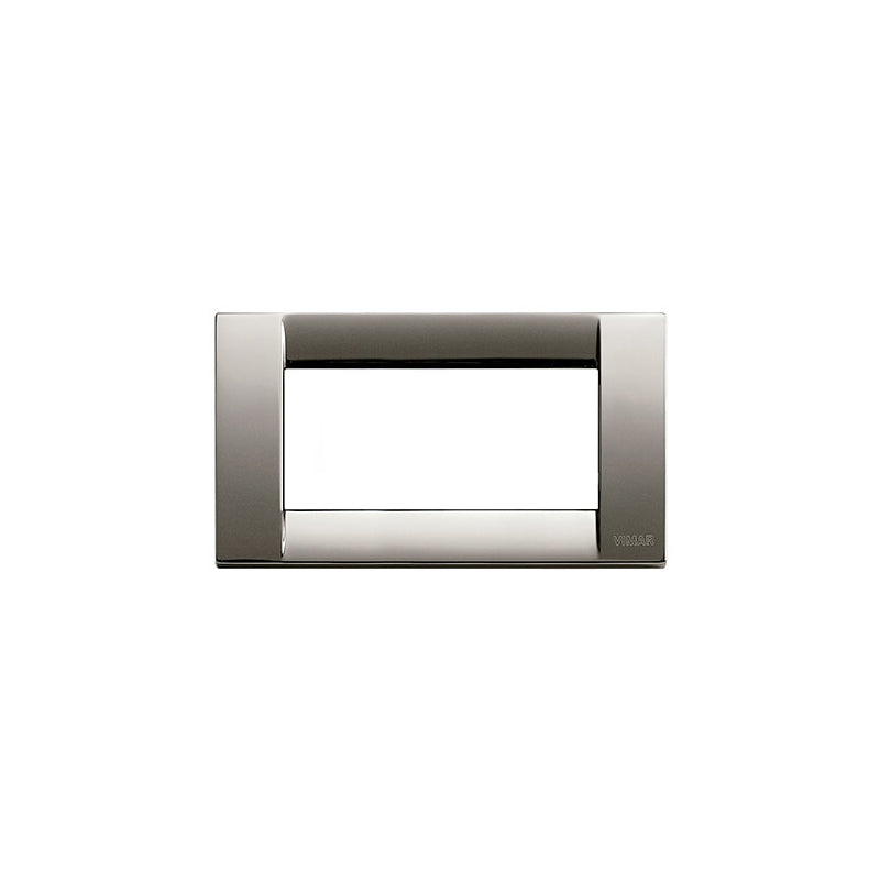 PLATE: METAL, BLACK CHROME, 4M SQUARE, IDEA