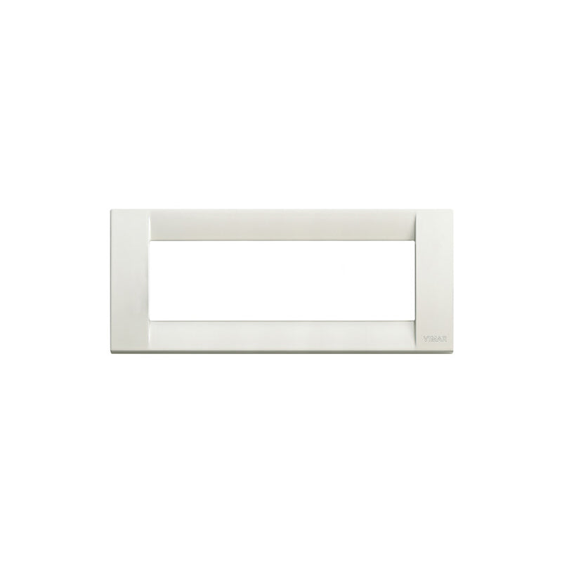 Cover Plate, Metal, Ivory, 6 Module, Square, Idea Series