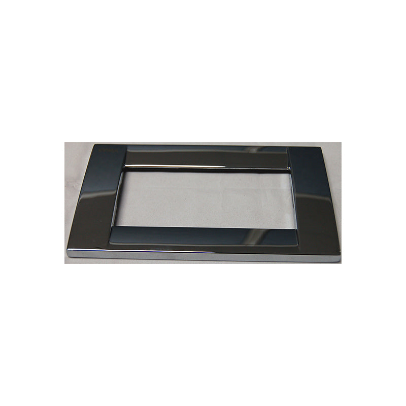 Idea Square Cover Plate, Die-Cast Metal Chrome 36, 6 Modules