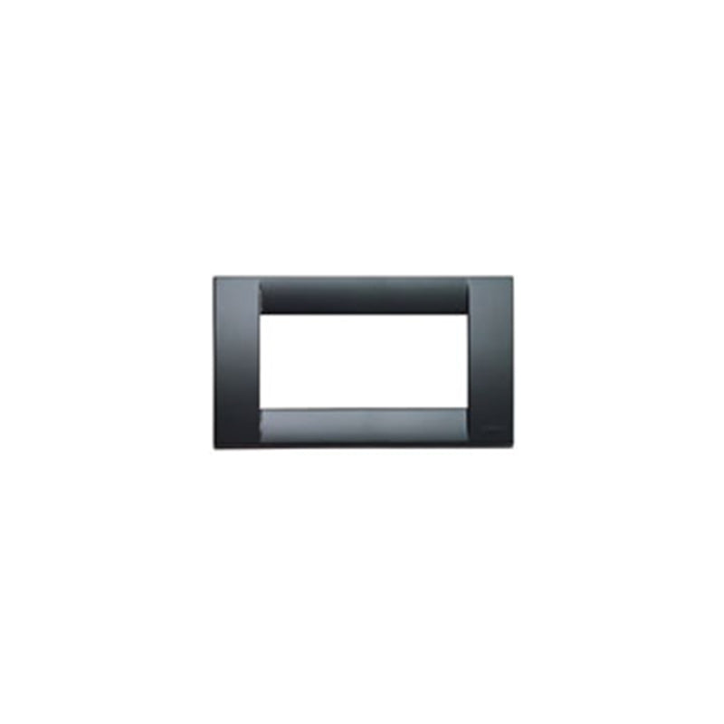 Idea Square Cover Plate, Technopolymer Graphite Grey 15, 4 Modules