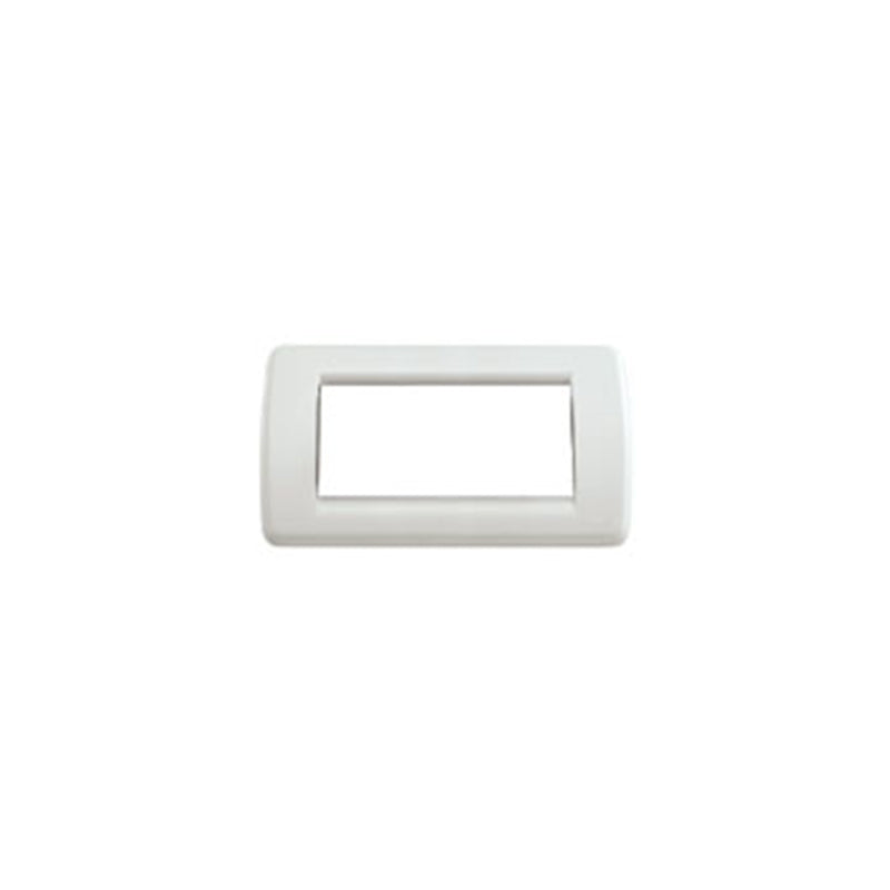 Idea Round Cover Plate, Technopolymer Idea White 04, 4 Modules