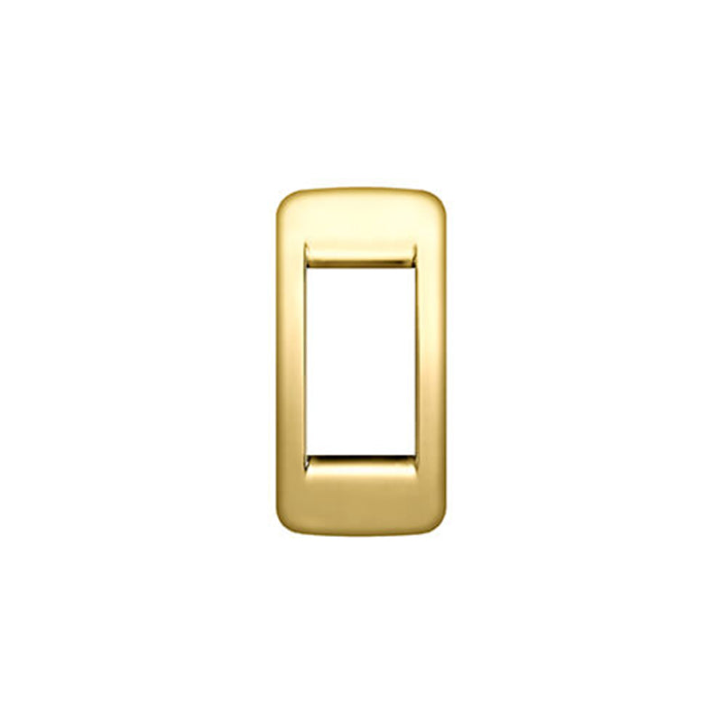PLATE: METAL, POLISH GOLD, 1M PANEL, ROUND, IDEA