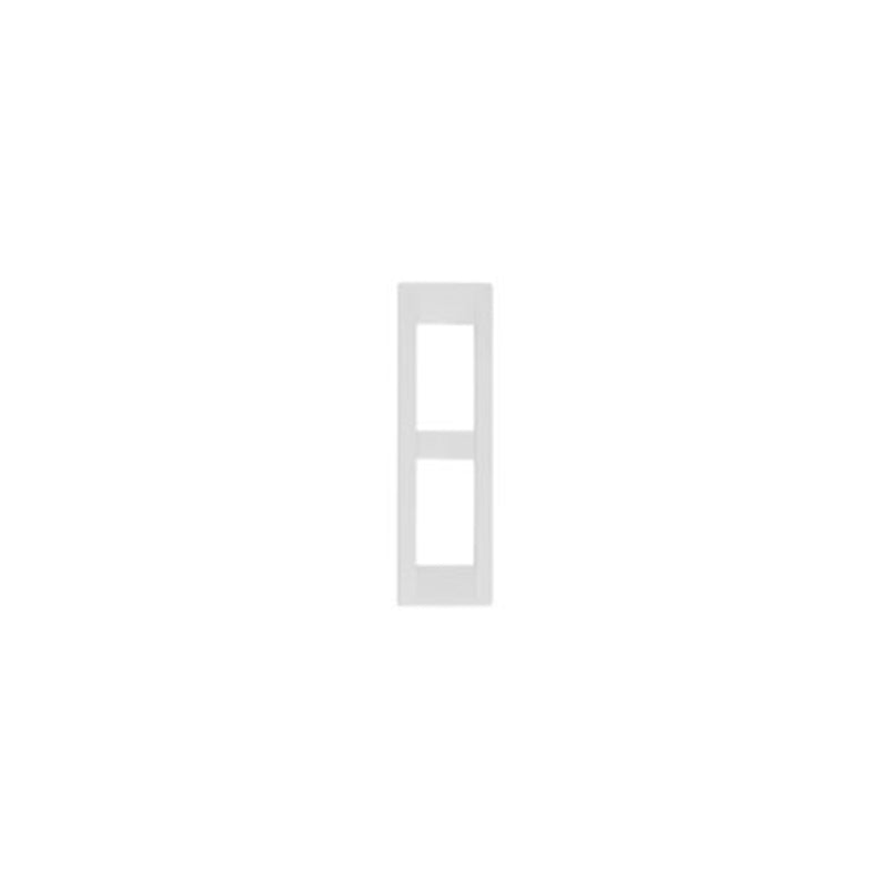 Idea Square Cover Plate, Technopolymer Bright White 01, 2 Modules