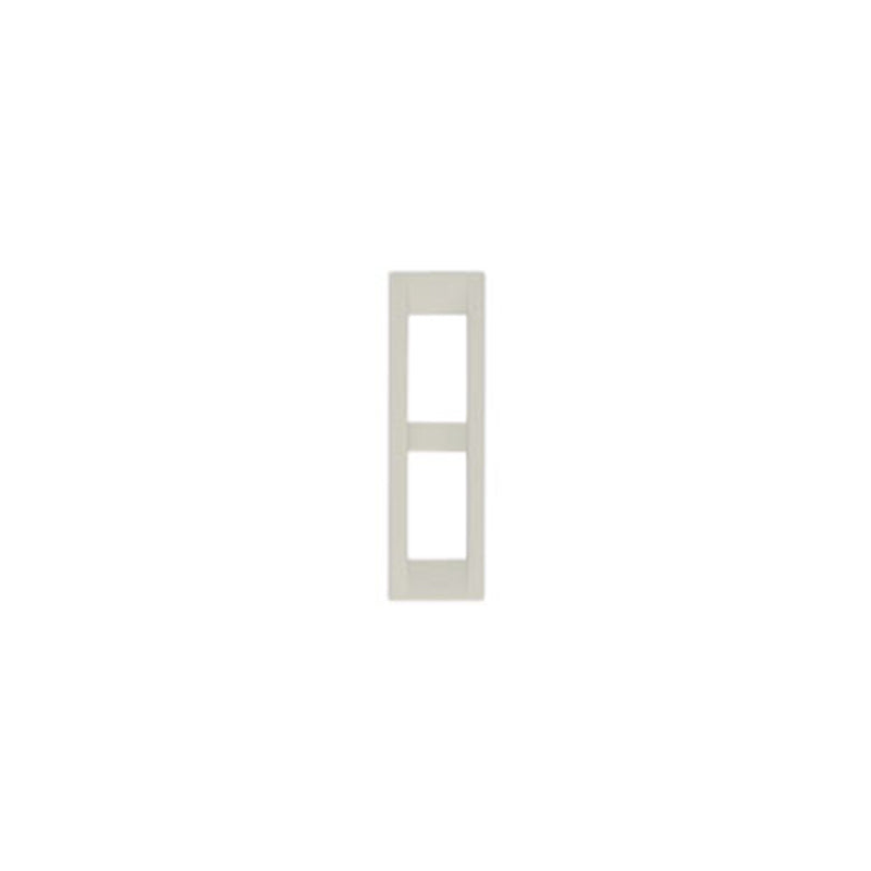 Idea Square Cover Plate, Technopolymer Idea White 04, 2 Modules