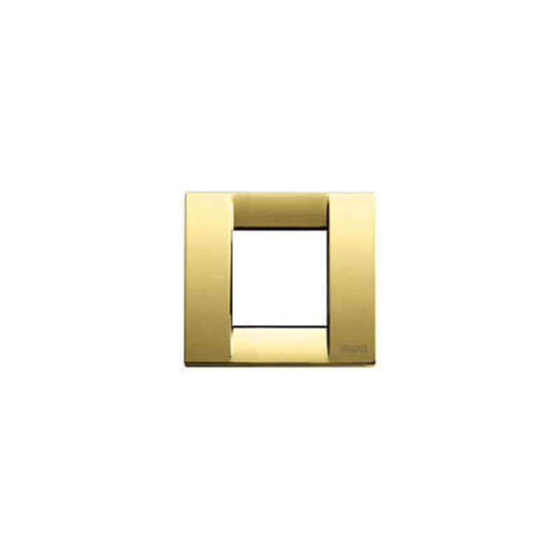 PLATE: METAL, PLSHD GOLD, 2M RDCD (1M STD), SQUARE, IDEA