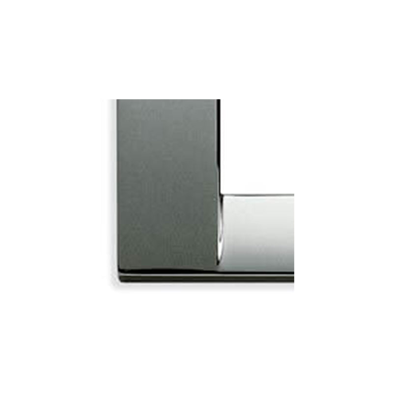 PLATE: METAL, CHROME, 2M RDCD (1M STD), SQUARE, IDEA