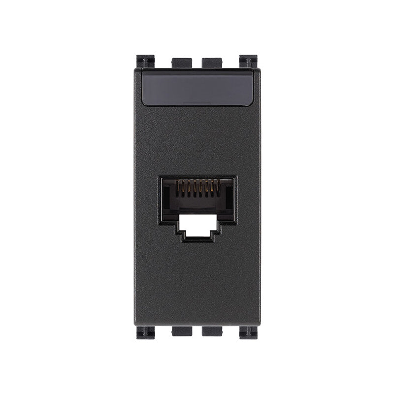 RJ45 CAT6 NETSAFE UTP Outlet Grey