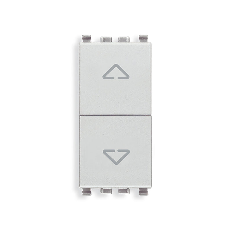 Eikon 3-Position Switch (1-0-2), 2P/2T, 10A-250V w/Directional Arrows, Next (Silver)