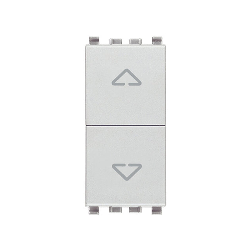 Eikon Interlocked Momentary Push-Button Switches, 1P/NO + 1P/NO, 10A/250V, with Arrows, 1M, Next