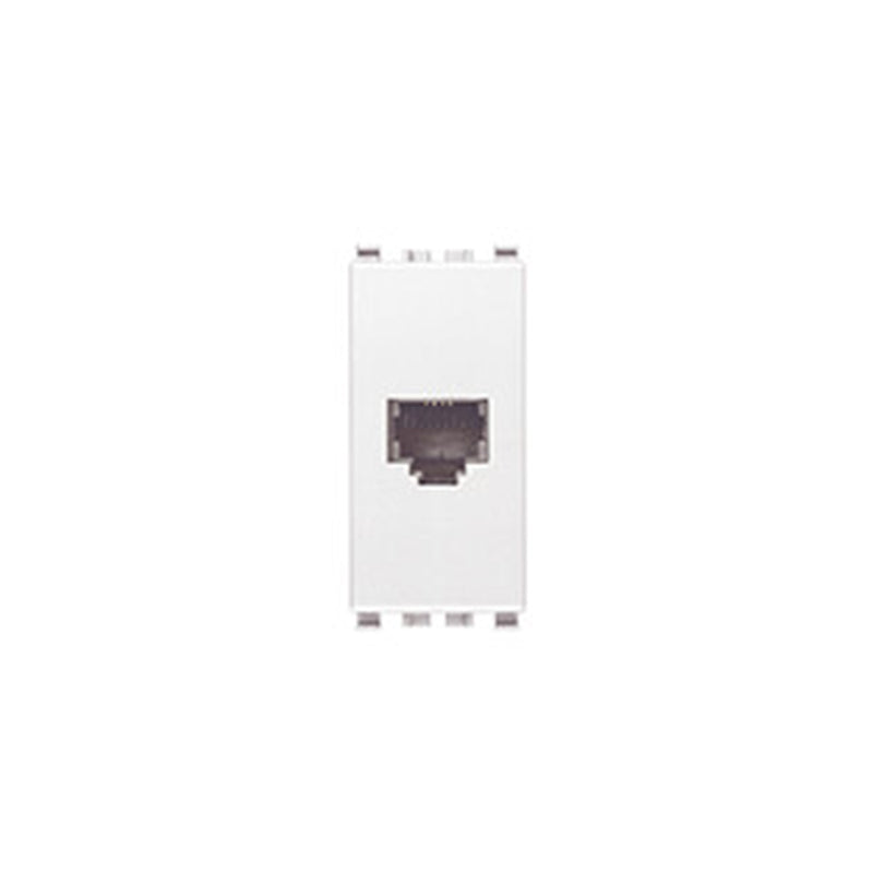 Eikon RJ11 Phone Jack, 6-Pos/4-Cond, 1M, White *Surcharge may apply if buying <20