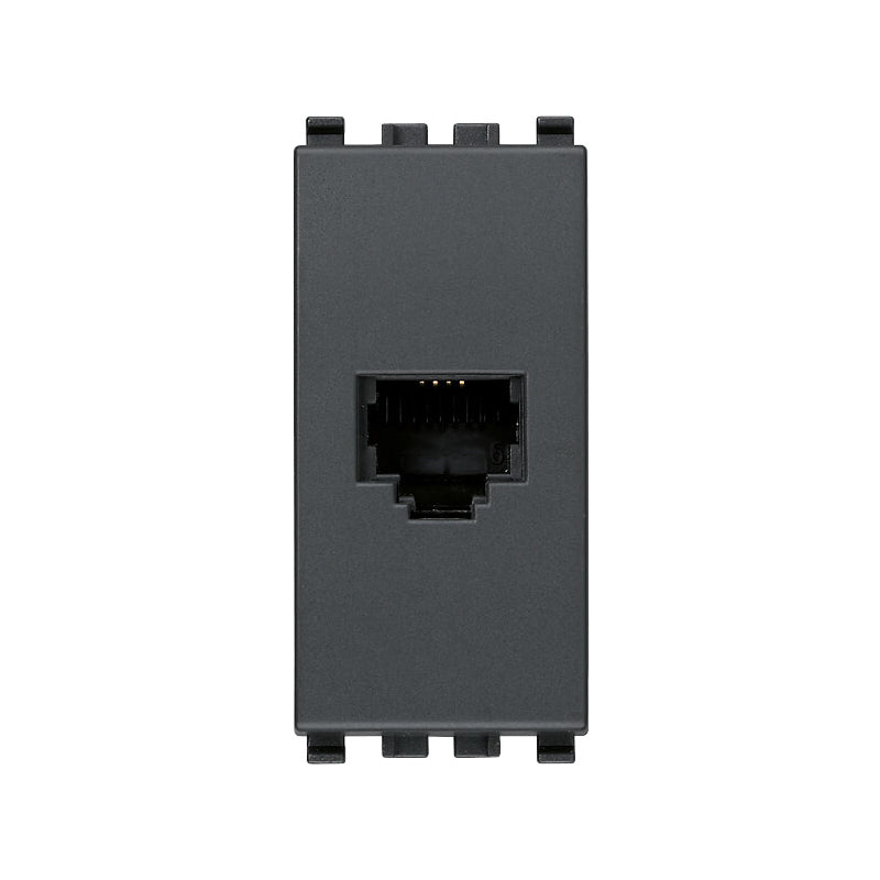 Eikon RJ11 Phone Jack, 6-Pos/4-Conductor, 1M Grey, *Surcharge may apply if buying less than 20