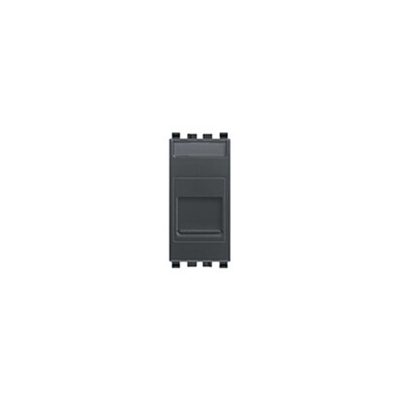 Eikon RJ45 Cat6 UTP Socket w/Cover 1 Module, Grey