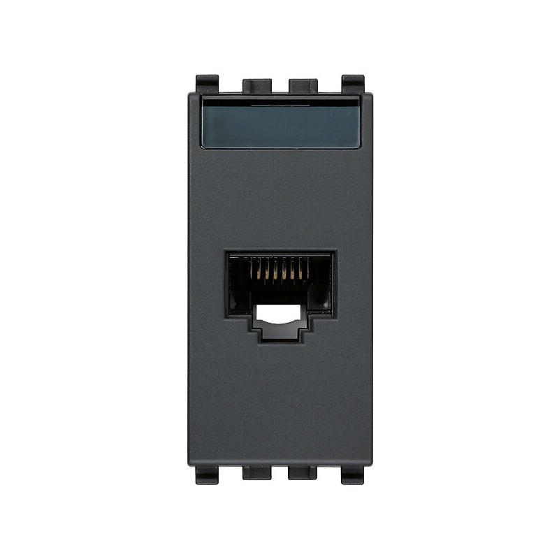 Eikon RJ45 Cat6e w/Netsafe Connector Unshielded, 8-Contacts, Grey