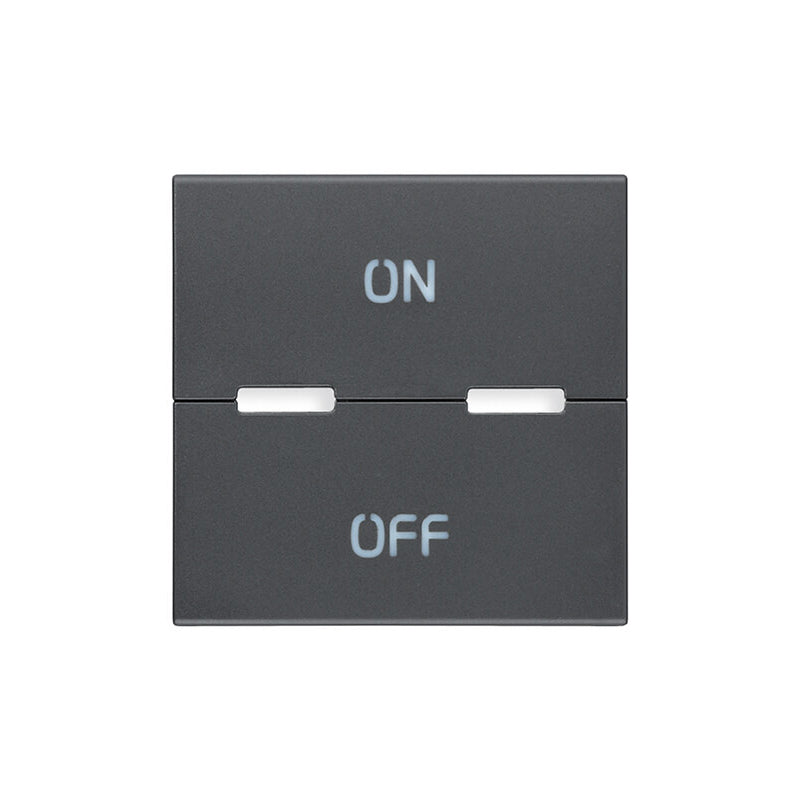 BY-ME: SWITCH COVER: GREY 2M MOMENTARY, NO SYMBOL, EIKON